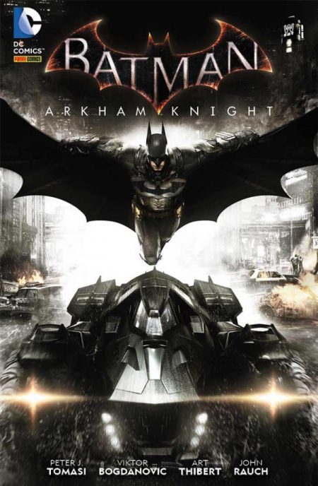 Capa da edição brasileira do volume 1 de Batman Arkham Knight, publicado pela Panini